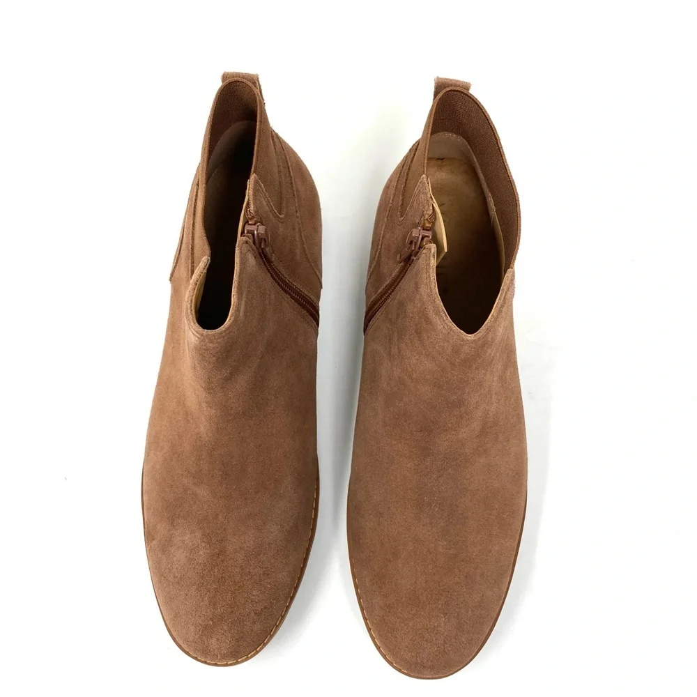 Vionic Brionie Monks Robe Suede Ankle Boots